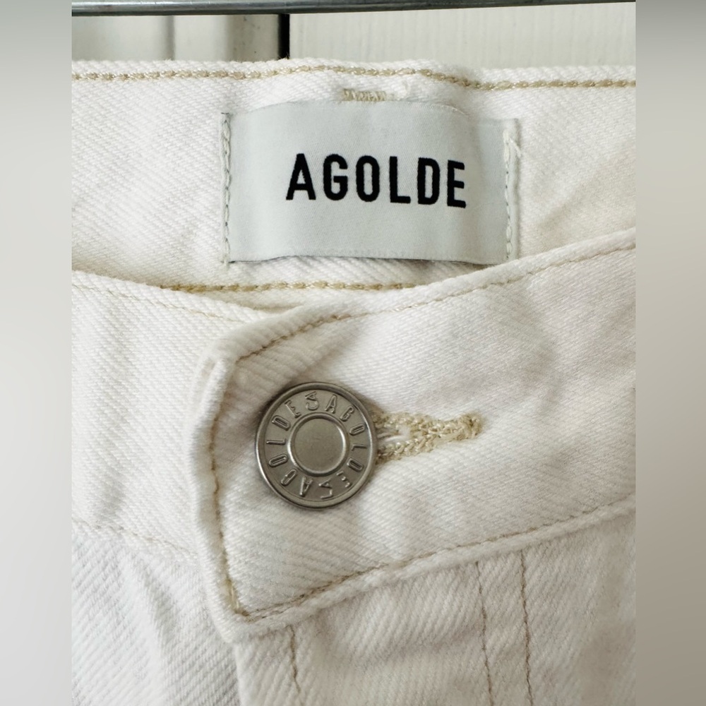 AGOLDE Kelly High-Rise Relaxed Straight Jeans in Milkshake, Size 30 - Picture 10 of 15